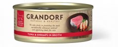 Grandorf natvoeding Tuna Fillet & Shrimps - 70g